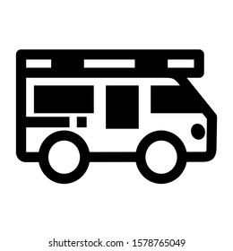 delivery van icon isolated sign symbol vector illustration - high quality black style vector icons
