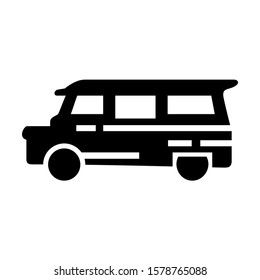 delivery van icon isolated sign symbol vector illustration - high quality black style vector icons
