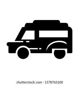 delivery van icon isolated sign symbol vector illustration - high quality black style vector icons
