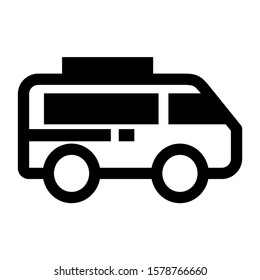 delivery van icon isolated sign symbol vector illustration - high quality black style vector icons
