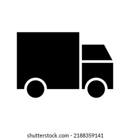 delivery van icon or logo isolated sign symbol vector illustration - high quality black style vector icons

