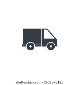 Delivery Van icon symbol vector illustration isolated on white background