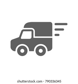 Delivery van icon vector