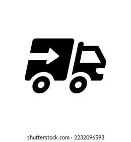 Delivery van icon (vector illustration)