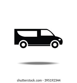 Delivery Van Icon Vector Illustration