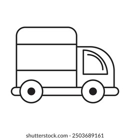 Delivery Van icon vector on white background