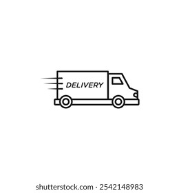 Entrega Van icon Vector set colección para el Web