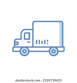 Delivery Van Icons, vector stock illustration.