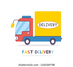 Delivery van truck