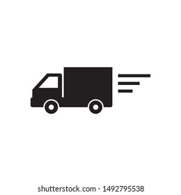 Delivery van, truck icon vector design illustration