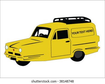 Delivery Van Vector Stock Vector (royalty Free) 38148748 