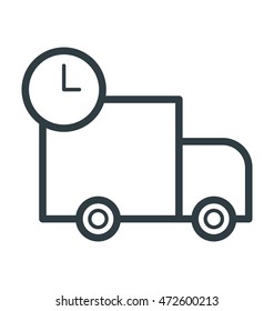 Delivery Van Vector Icon