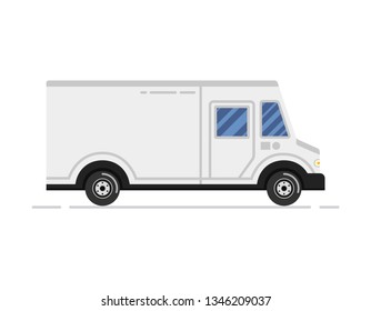 Delivery van. Vector illustration.