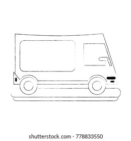 Delivery van vehicle