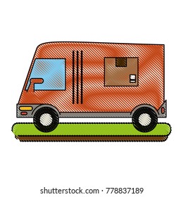Delivery van vehicle
