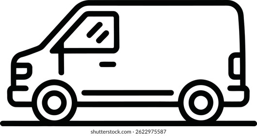 veículo de entrega ícone isolado vetor ilustração design, ícone estilo de linha