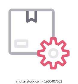 delivery vector color line icon 