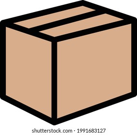 delivery vector color line icon