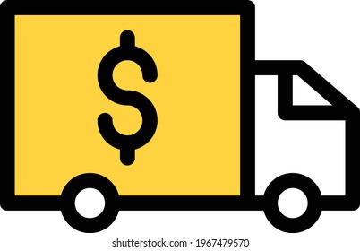 delivery vector colour line icon