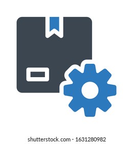 delivery vector glyph color icon 