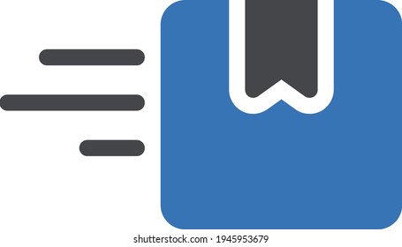 delivery vector glyph color icon