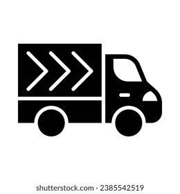 Delivery Vector Glyph Icon For Personal And Commercial Use.
