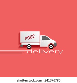 delivery vector icon