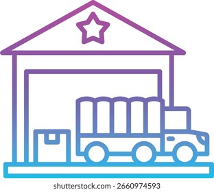 Icono de Vector de entrega. Se puede utilizar para aplicaciones de impresión, móviles y de Web.