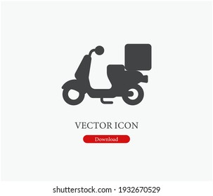 Delivery vector icon. Editable stroke. Symbol in Line Art Style for Design, Presentation, Website or Apps Elements, Logo. Pixel vector graphics - Vector