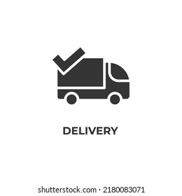 delivery vector icon. filled flat sign for mobile concept and web design. Symbol, logo illustration. Vector graphics