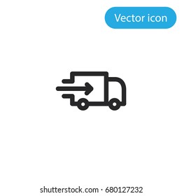 Delivery vector icon, illustration symbol