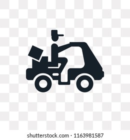 Delivery vector icon isolated on transparent background, Delivery logo concept