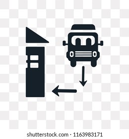 Delivery vector icon isolated on transparent background, Delivery logo concept