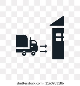 Delivery vector icon isolated on transparent background, Delivery logo concept