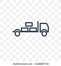 Delivery vector icon isolated on transparent background, Delivery logo concept