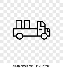 Delivery vector icon isolated on transparent background, Delivery logo concept