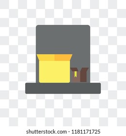 Delivery vector icon isolated on transparent background, Delivery logo concept