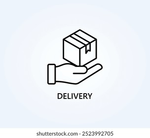 Vector De Entrega, Icono O Logotipo Ilustración De Símbolo De Signo