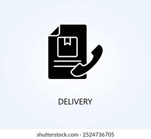 Vector De Entrega, Icono O Logotipo Ilustración De Símbolo De Signo