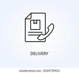 Delivery Vector, Icon Or Logo Sign Symbol Illustration