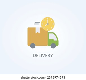 Delivery Vector, Icon Or Logo Sign Symbol Illustration