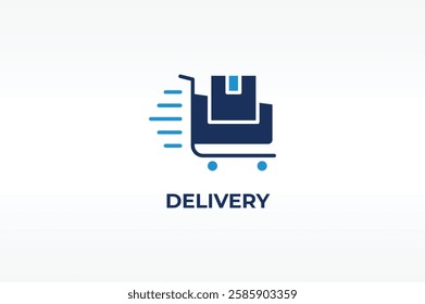 Delivery vector, icon or logo sign isolated symbol illustration