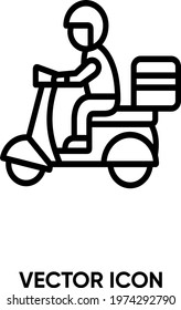 Delivery vector icon. Modern, simple flat vector illustration for website or mobile app.Courier symbol, logo illustration. Pixel perfect vector graphics	