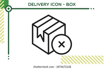 Delivery Vector Icon Package Box
