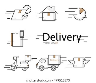 Delivery Vector Icon Set