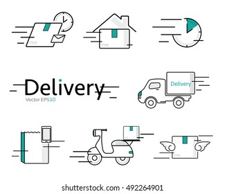 Delivery Vector Icon Set