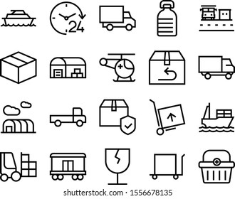 Delivery Vector Icon Set Such As: Medicine, Glass, House, Hour, Road, Pictograph, Quality, Shield, Health, Unit, Red, Moving, Rescue, Check, Crate, Import, Blue, Safety, Flight, Doctor, Helicopter