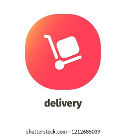 Delivery vector icon for web and mobile applications