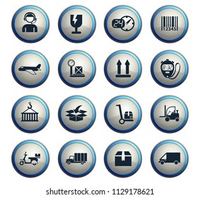 delivery vector icons for web and user interface design