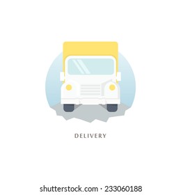 Delivery. Vector illustration.